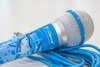iDance Mikrofon CLM4 - niebieski mikrofon przewodowy 
